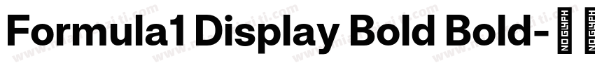 Formula1 Display Bold Bold字体转换